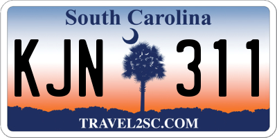 SC license plate KJN311