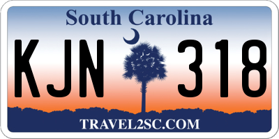SC license plate KJN318