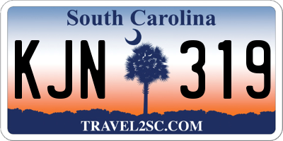 SC license plate KJN319