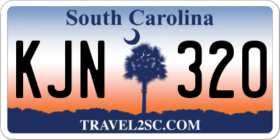 SC license plate KJN320