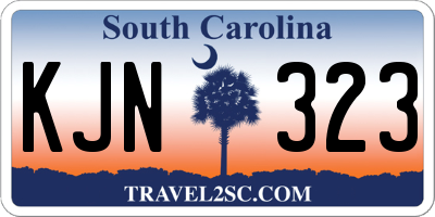 SC license plate KJN323