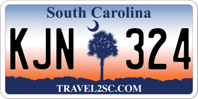SC license plate KJN324