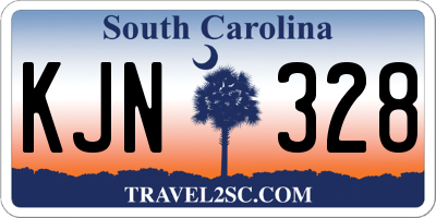 SC license plate KJN328