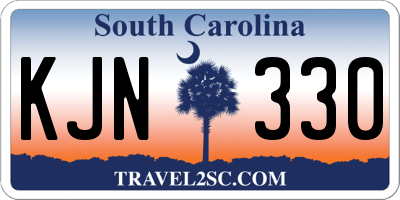 SC license plate KJN330