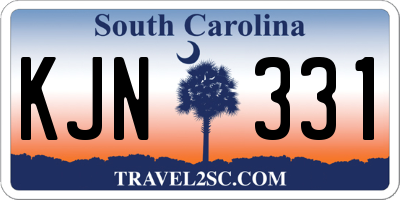 SC license plate KJN331