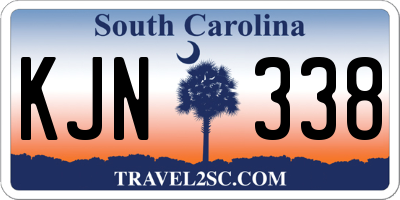 SC license plate KJN338