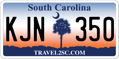 SC license plate KJN350