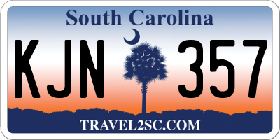 SC license plate KJN357