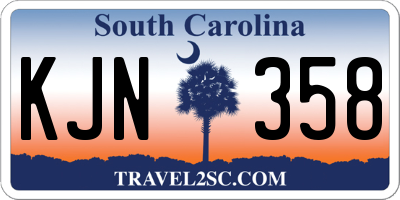 SC license plate KJN358