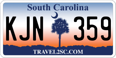 SC license plate KJN359