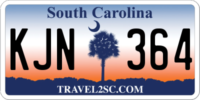 SC license plate KJN364