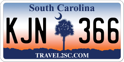 SC license plate KJN366