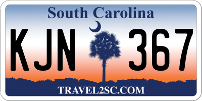 SC license plate KJN367