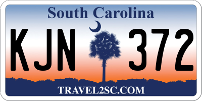 SC license plate KJN372