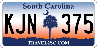 SC license plate KJN375