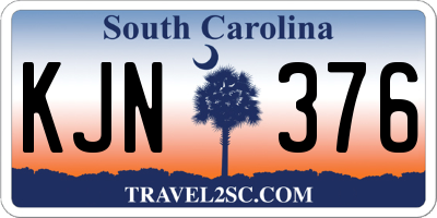 SC license plate KJN376