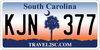 SC license plate KJN377