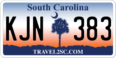 SC license plate KJN383