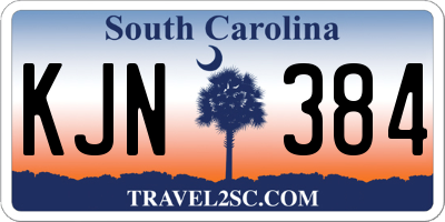 SC license plate KJN384