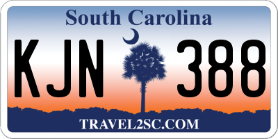 SC license plate KJN388