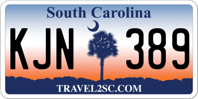SC license plate KJN389
