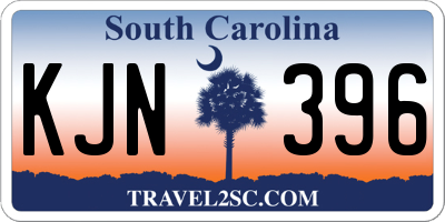 SC license plate KJN396