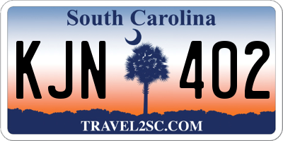 SC license plate KJN402