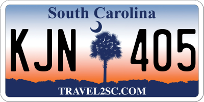 SC license plate KJN405