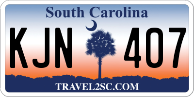 SC license plate KJN407