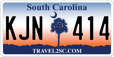 SC license plate KJN414