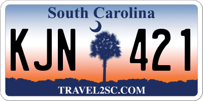 SC license plate KJN421