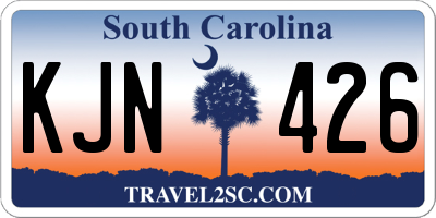 SC license plate KJN426