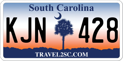 SC license plate KJN428