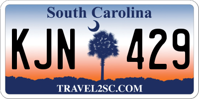 SC license plate KJN429