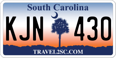 SC license plate KJN430