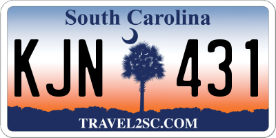 SC license plate KJN431