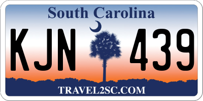 SC license plate KJN439