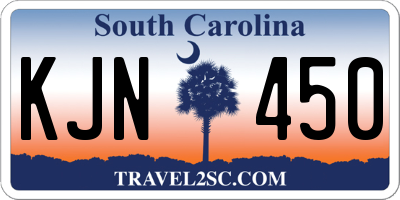 SC license plate KJN450
