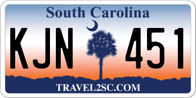 SC license plate KJN451