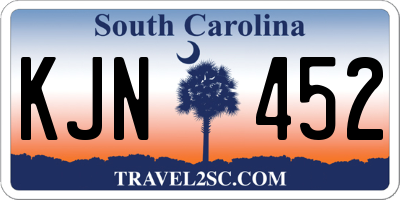 SC license plate KJN452