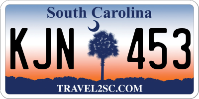 SC license plate KJN453