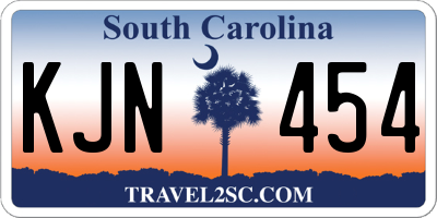 SC license plate KJN454