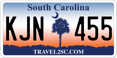 SC license plate KJN455