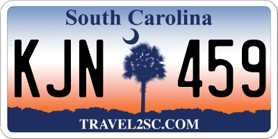 SC license plate KJN459