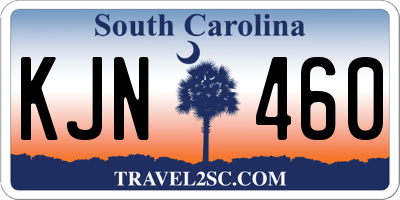 SC license plate KJN460