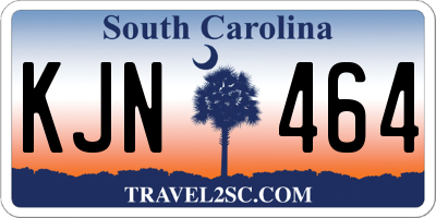 SC license plate KJN464