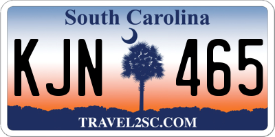 SC license plate KJN465