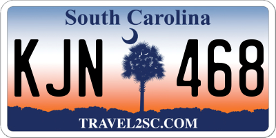 SC license plate KJN468