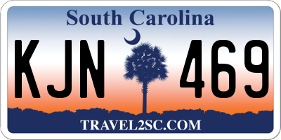 SC license plate KJN469
