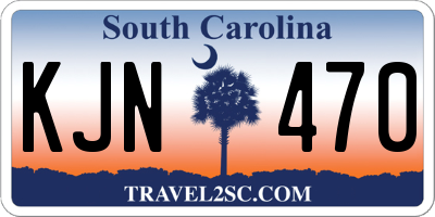 SC license plate KJN470